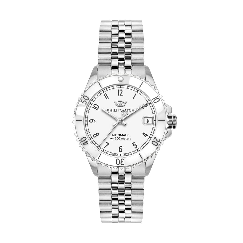 Philip Caribe Diving Silver Ladies Watch