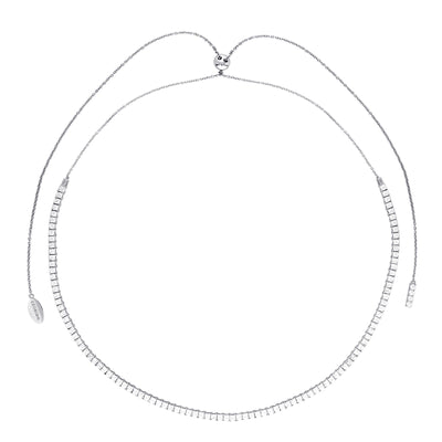 GEORGINI ICONIC BRIDAL VERA NECKLACE SILVER