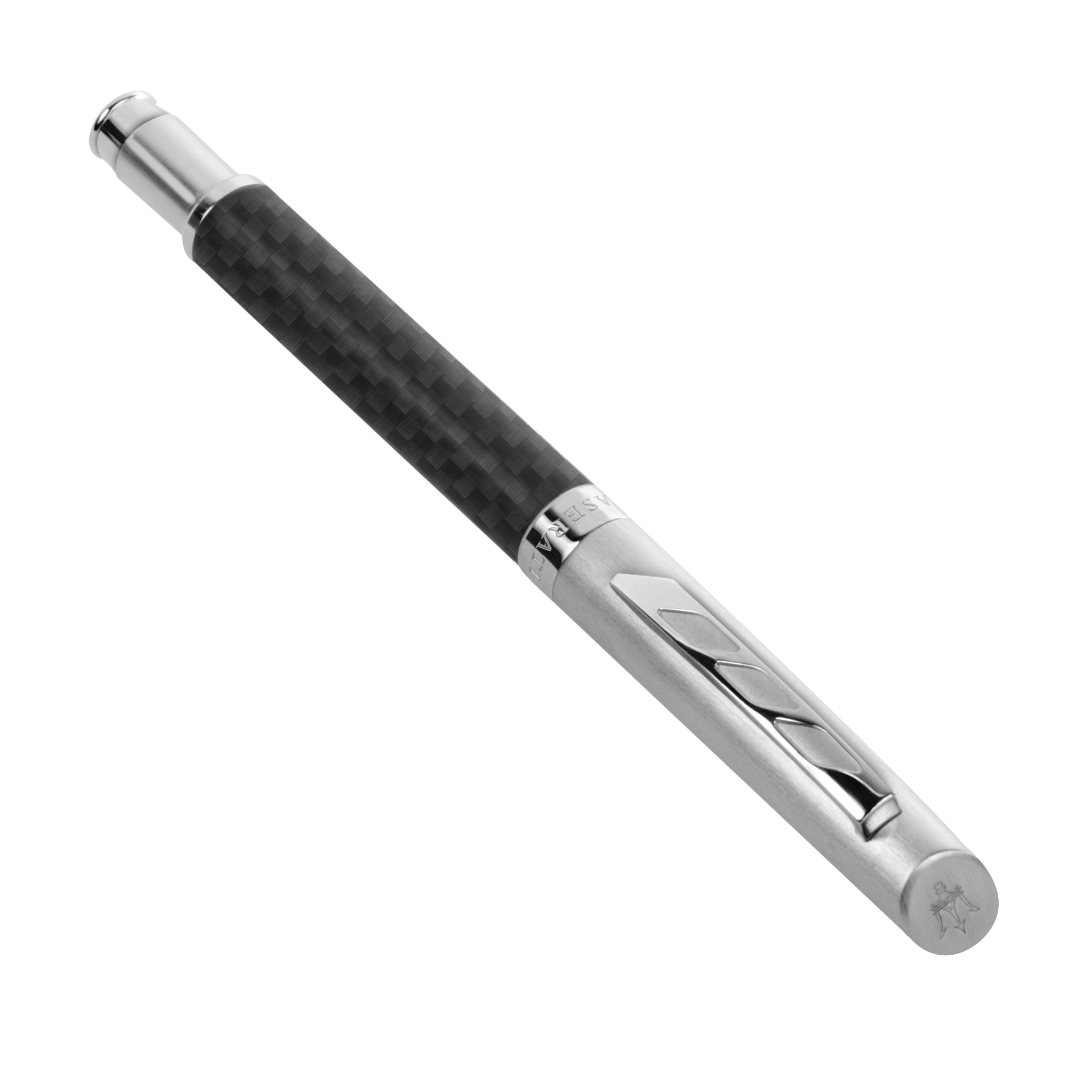 Maserati Jewels Sporty Stainless Steel Textured Ballpoint Pen