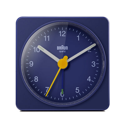 Braun Classic Travel Analogue Alarm Clock Blue