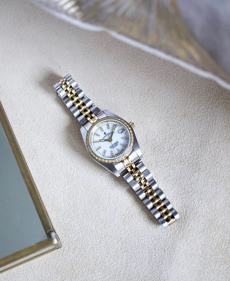 JDM Inspiration 26mm Two Tone Crystal Bezel Watch