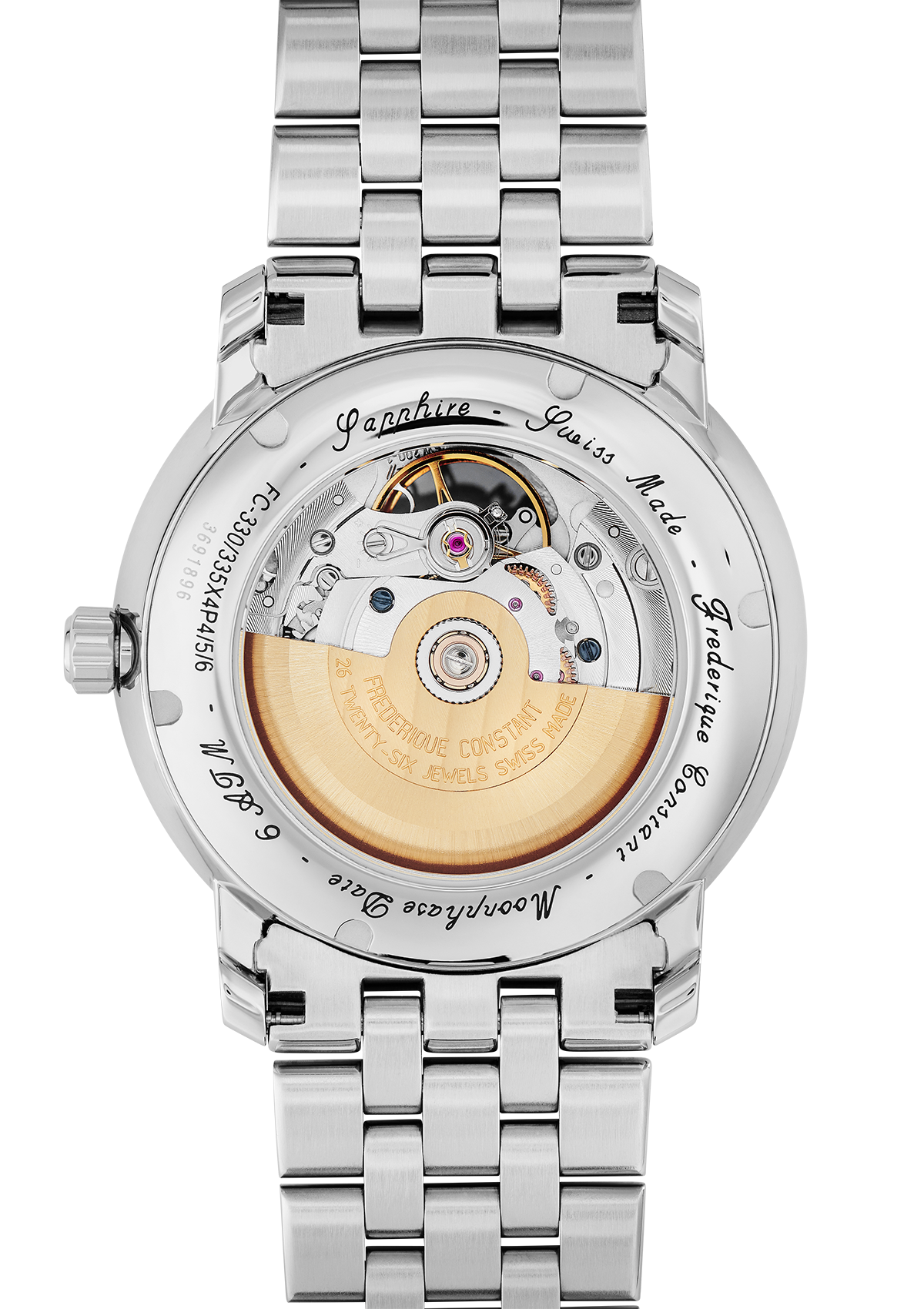 Frederique Constant Classics Heart Beat & Moonphase Watch FC-335MC4P6B2