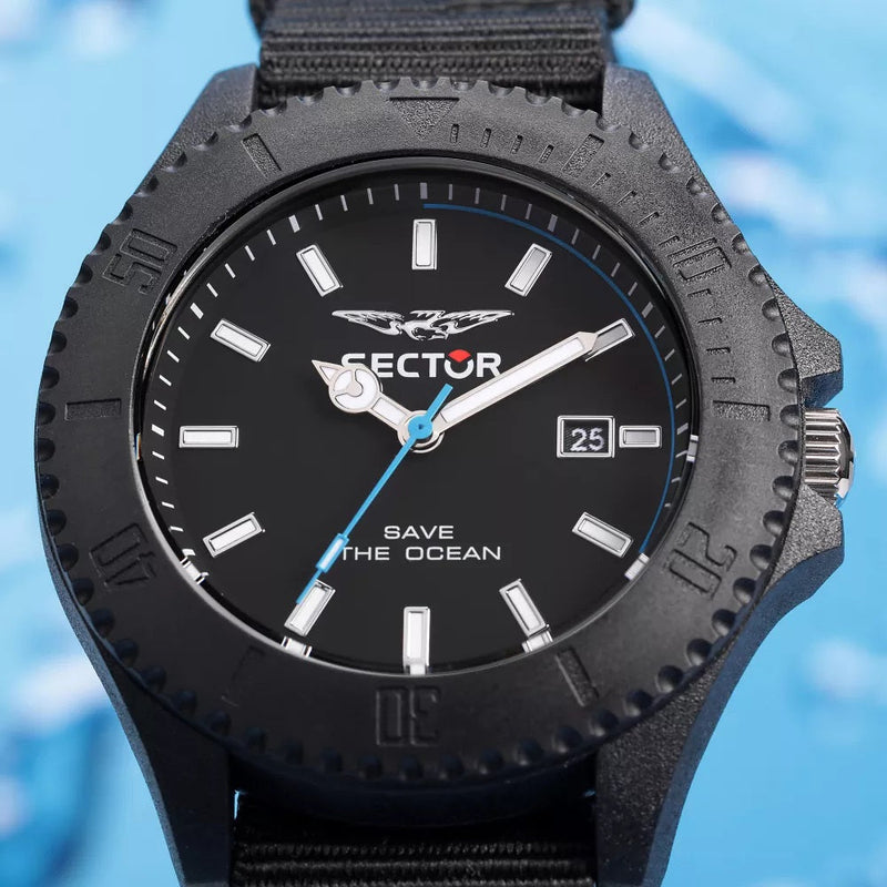 Sector Save The Ocean Nato Black Watch R3251539002