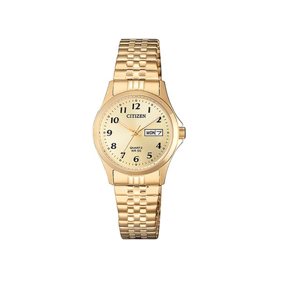 Citizen Ladies Quartz Gold Dress Watch EQ2002-91P