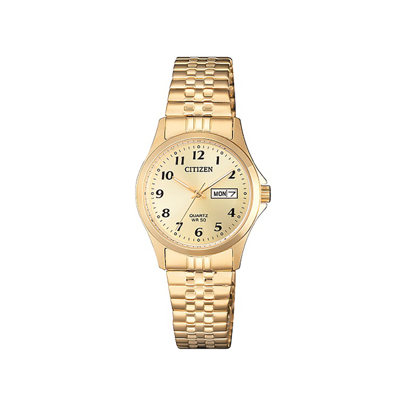 Citizen Ladies Quartz Gold Dress Watch EQ2002-91P