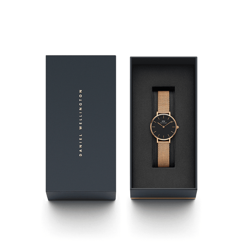 Daniel Wellington Petite 28mm Melrose RG Black Watch DW00100217