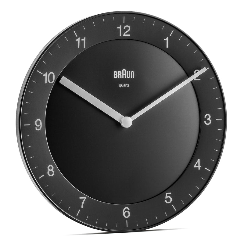 Braun Classic Analogue 20cm Wall Clock Black