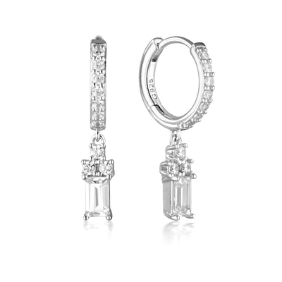 GEORGINI THE LAYERED EDIT KOLM EARRINGS SILVER