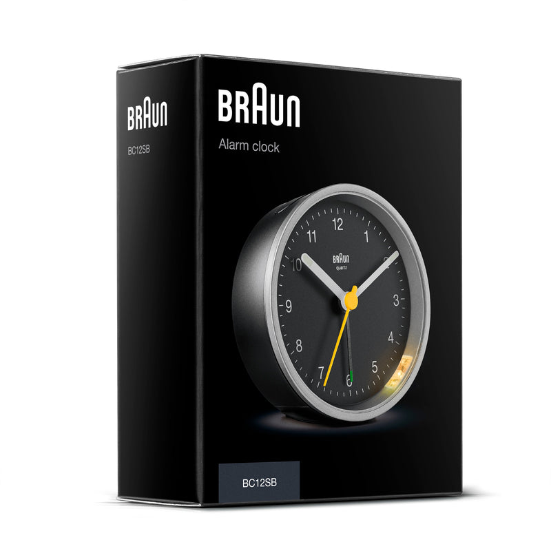 Braun Classic Analogue Alarm Clock Silver