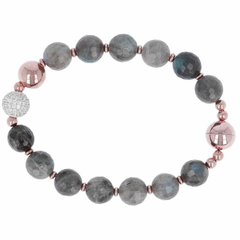 Bronzallure Gemstone Bead Bracelet