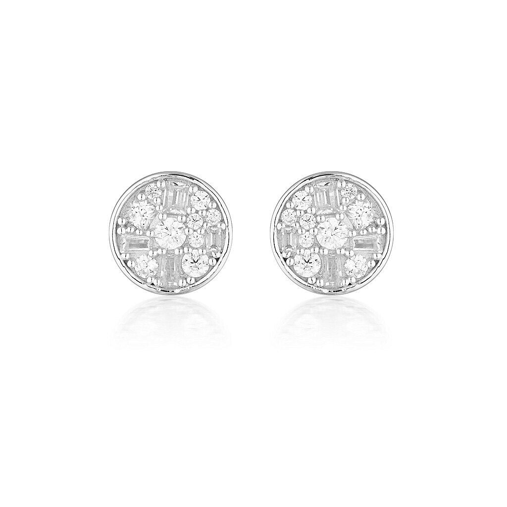 Georgini Mini Mosaic Earrings Silver