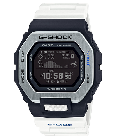 G-Shock G-Lide 系列极致白色表带运动手表 GBX100-7D