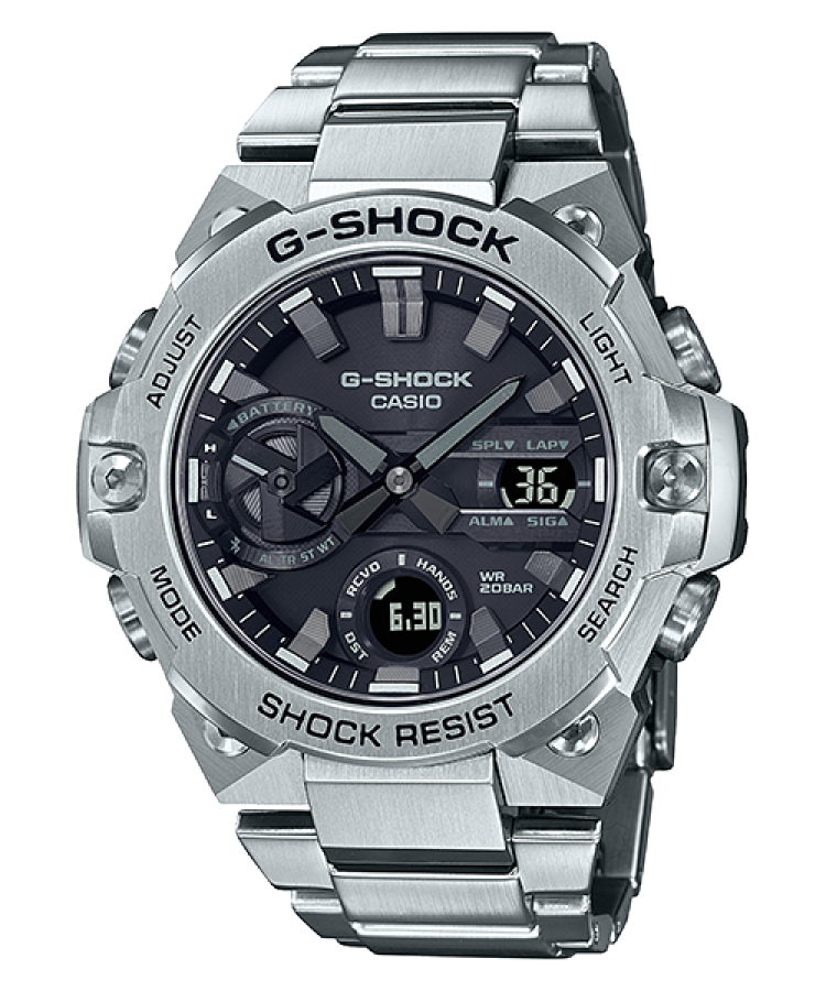 G-Shock Connected 不锈钢太阳能男式手表 GSTB400D-1A