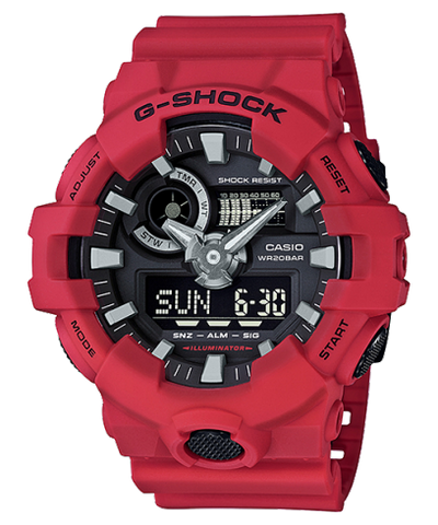 G Shock Duo Red World Time Mens Watch GA700-4A