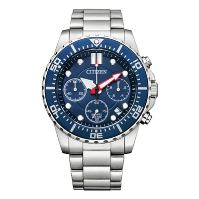 Citizen Blue Quartz Stainless Steel Chronograph Men's Watch AI5001-81L