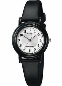 Casio Womens Lq139Amv-7B Black Resin Quartz Watch With Silver Dial