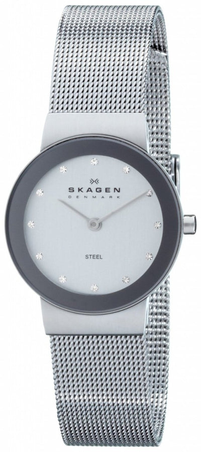 Skagen Silver Dial Mesh Bracelet 358Sssd Womens Watch