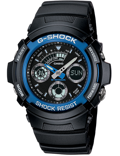 G-Shock World Time Analog Digital Men's Watch AW591-2