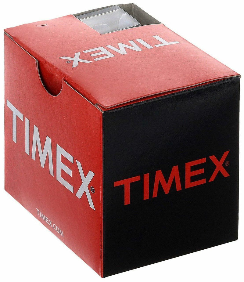 Timex T28071 Easy Reader 黑色皮革表带男式手表