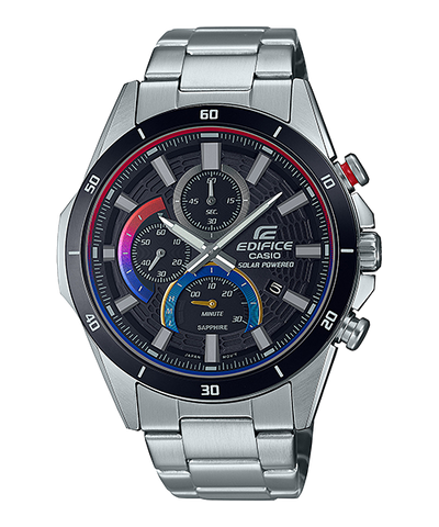 Casio Edifice Black Dial Chronograph Metal Band Watch EFSS610HG 1A Watch Direct