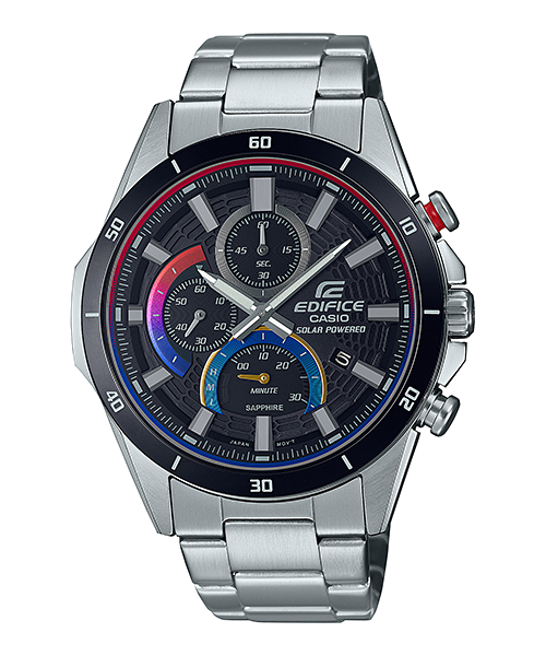 Casio Edifice Black Dial Chronograph Metal Band Watch EFSS610HG-1A