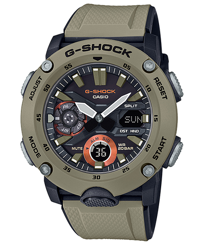 G-Shock 碳芯军用米色表带手表 GA-2000-5A