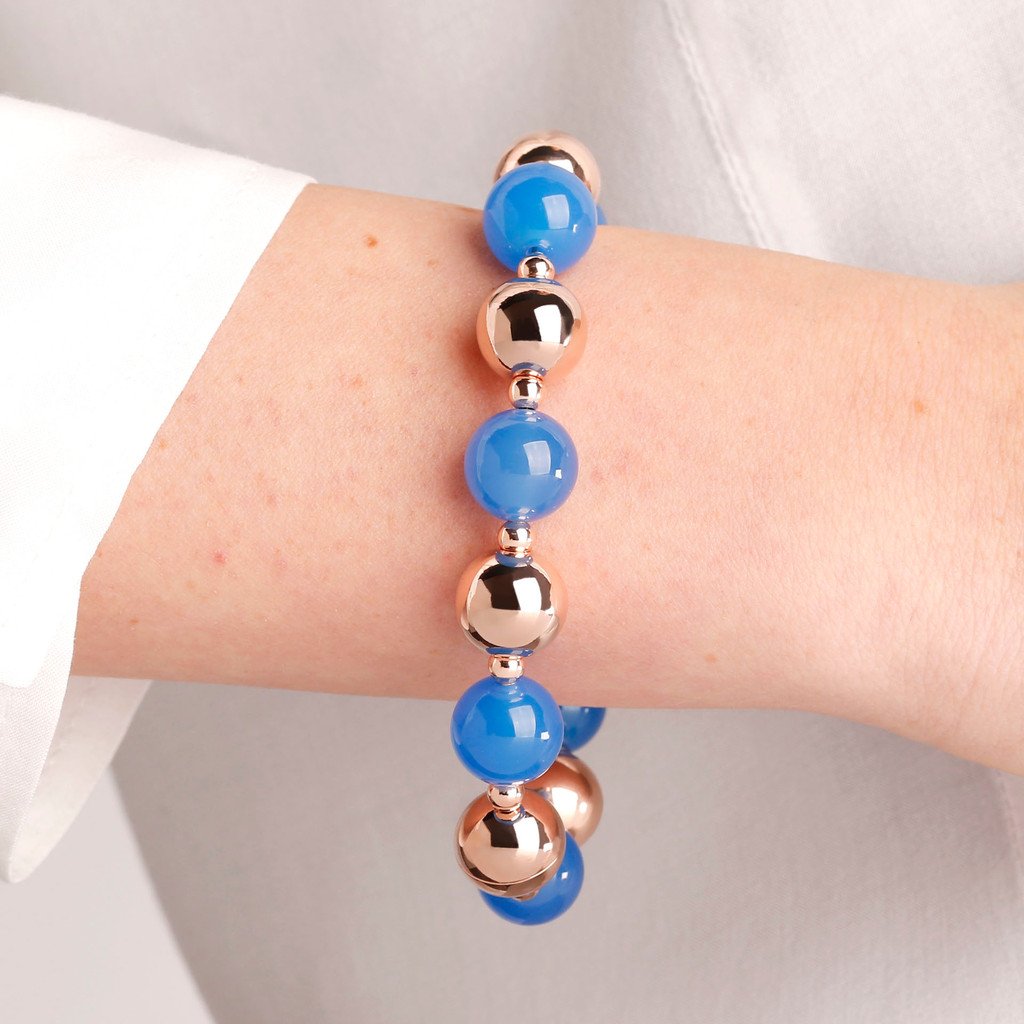 Bronzallure Stone Bead Bracelet