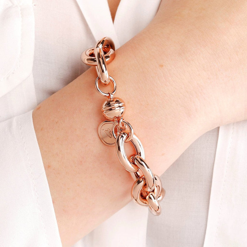 Bronzallure Magnetic Rolo Link Bracelet